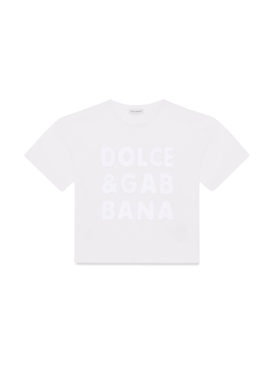 ドルチェ＆ガッバーナ DOLCE\u0026GABBANA ロング衣袂ティーシャツ ティーシャツ ガールズ 白いこと Long sleeve t-shirts 247563 関税 貨物輸送無料 2022SS el