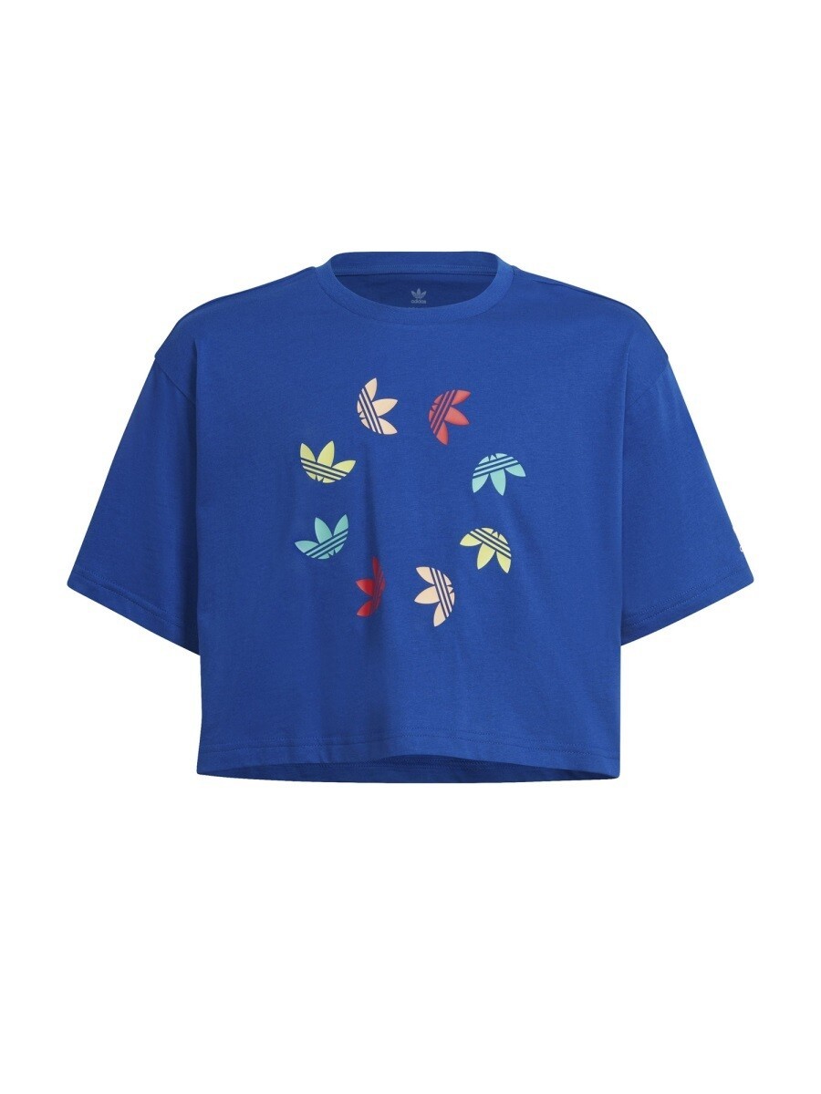 アディダス オリジナルス ADIDAS ORIGINALS ロング捩りプルオーバー プルオーバー ガールズ 青み Long sleeve t-shirts 249142 関税 貨物輸送無料 2022SS el