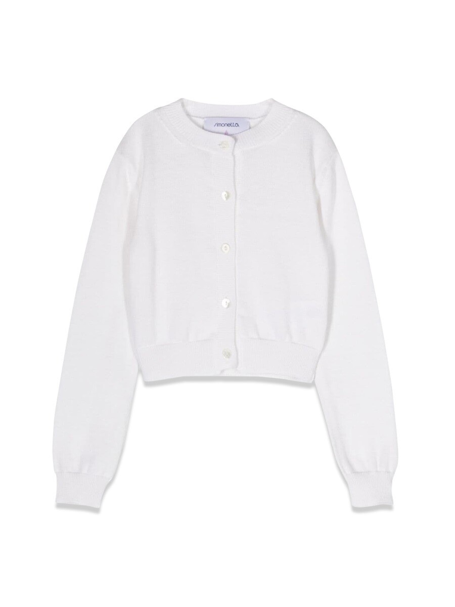 シモネッタ SIMONETTA KIDS クルーネックジャンパー ニットウェア ガールズ ホワイト Crew neck jumpers 318397 関税 送料無料 2024SS el