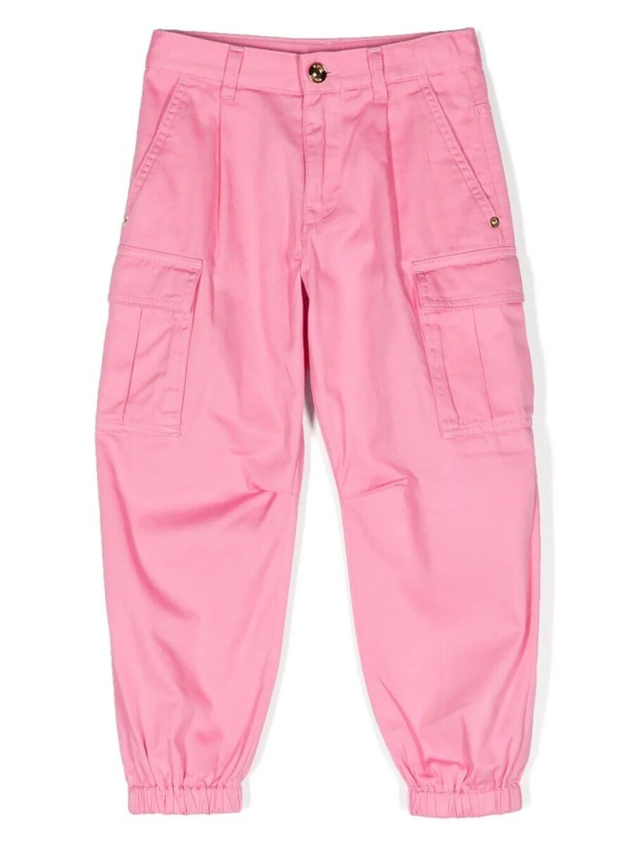 ヴェルサーチェ VERSACE ズボン ズボン下 ガールズ さくら色 Trousers 320961 関税 貨物輸送無料 2024SS el