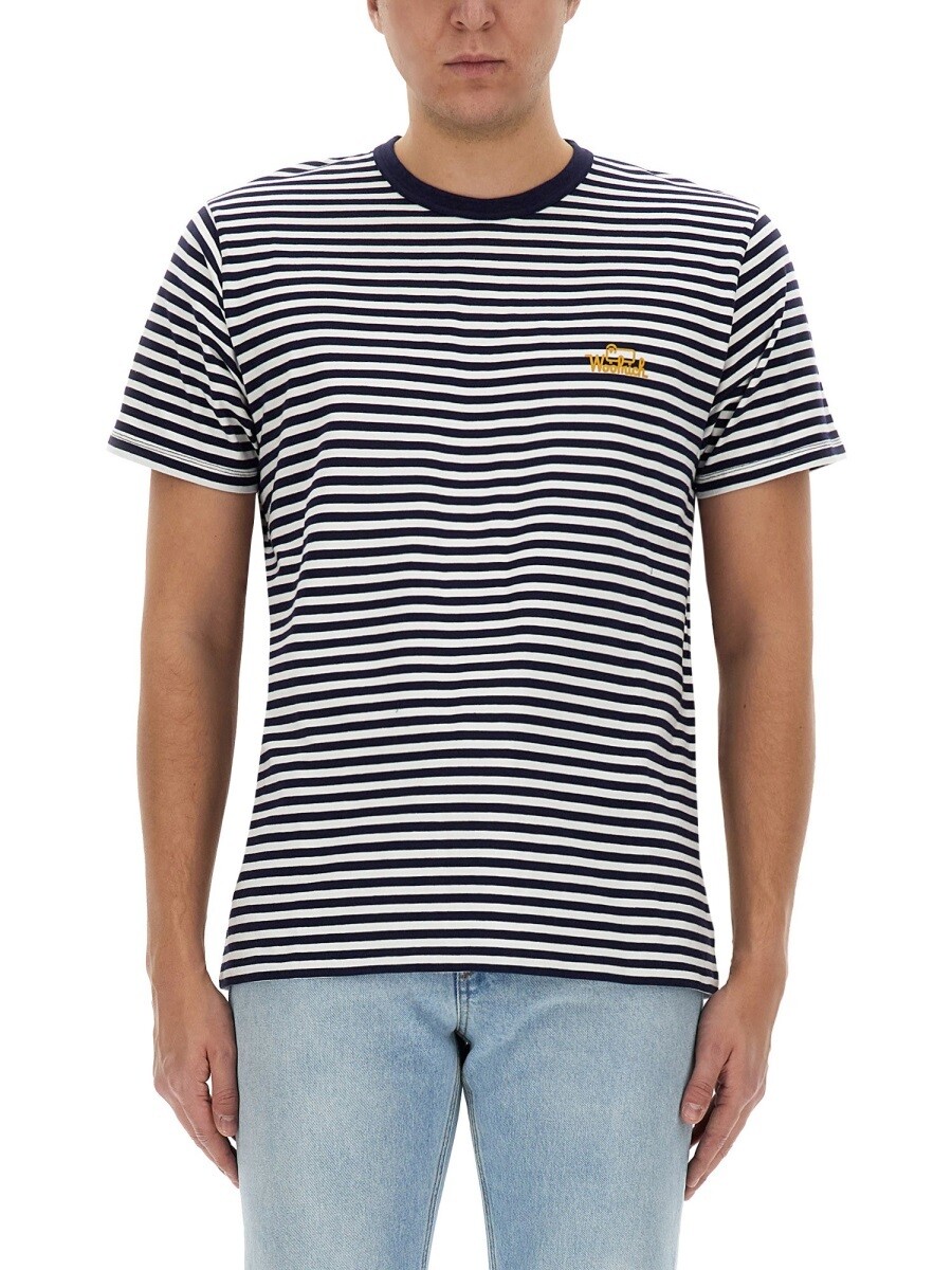 ウールリッチ WOOLRICH Tシャツ メンズ ブルー T-shirts 324634 関税 送料無料 2024SS el｜BRANDSHOP「il Tesoro」