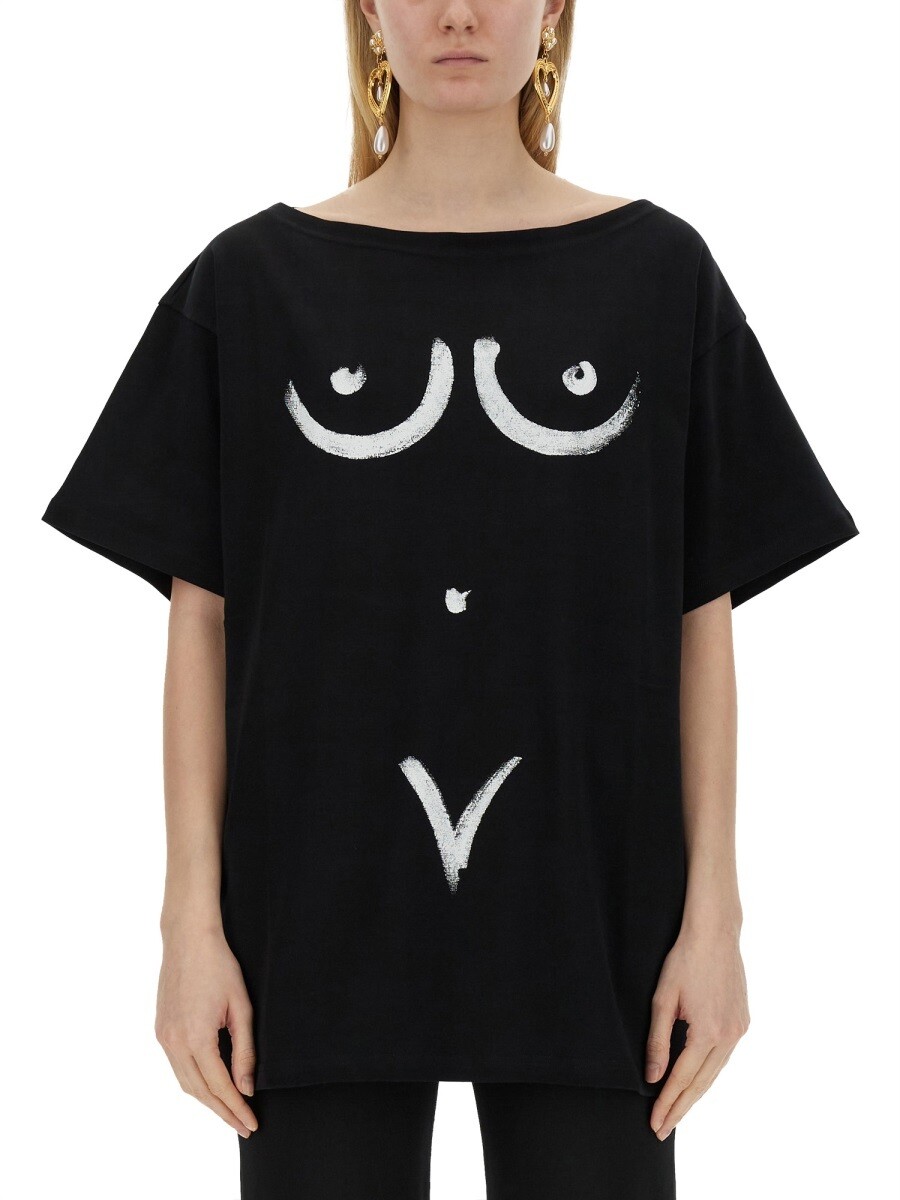 モスキーノ MOSCHINO ポロシャツ Tシャツ レディース ブラック T-shirts and polo shirts 324291 関税 送料無料 2024SS el｜BRANDSHOP「il Tesoro」 28,340円
