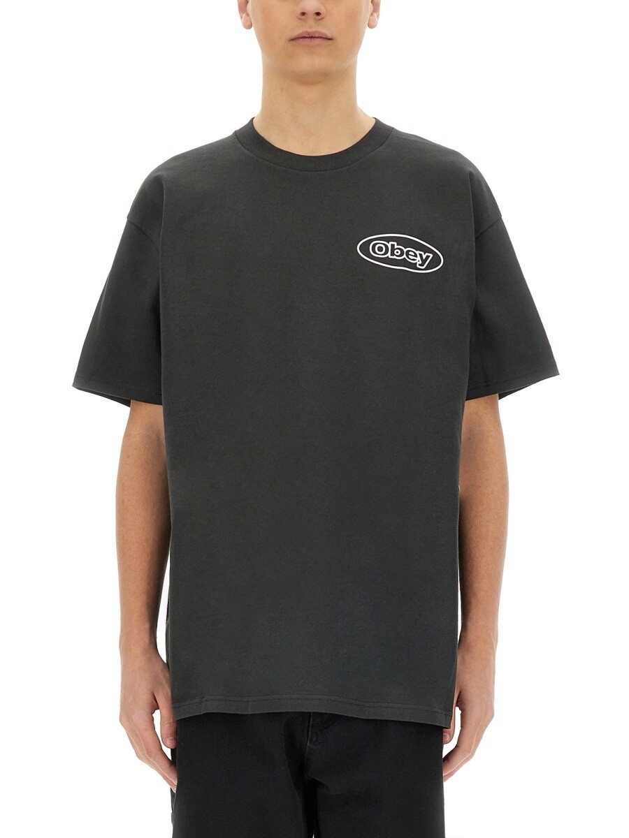 オベイ OBEY プルオーバー メンズ 黒いこと T-shirts 349403 関税 貨物輸送無料 2025SS el