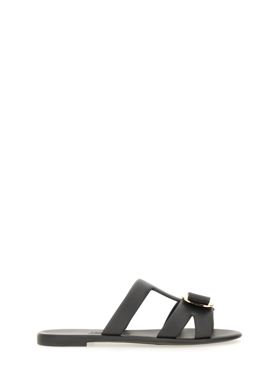 フェラガモ FERRAGAMO サンダル レディース ブラック Sandals 399660 関税 送料無料 2026SS el|BRANDSHOP「il Tesoro」