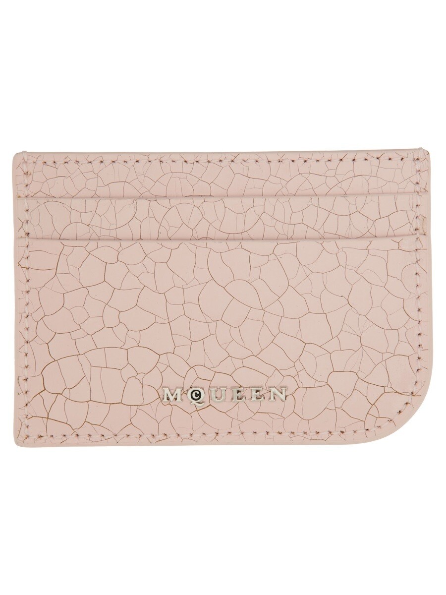 アレキサンダー マックイーン ALEXANDER MCQUEEN 歌留多保持者 紙入れ レディース サクラ色 Wallets and Card Holders 348148 関税 貨物輸送無料 2025SS el