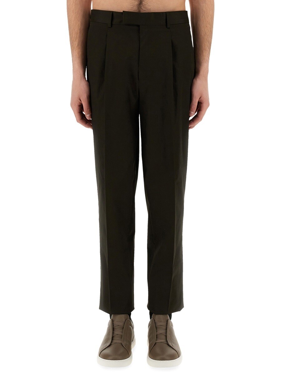 ゼニア ZEGNA ズボン パンツ メンズ ブラウン Trousers 350463 関税 送料無料 2025SS el｜BRANDSHOP「il Tesoro」 53,220円