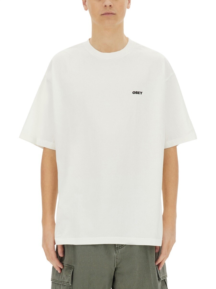 オベイ OBEY ティーシャツ メンズ 白いこと T-shirts 351119 関税 貨物輸送無料 2025SS el