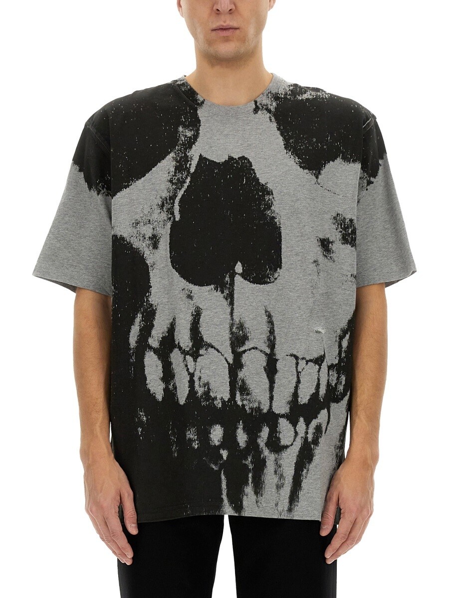 アレキサンダー マックイーン ALEXANDER MCQUEEN Tシャツ メンズ グレー T-shirts 353846 関税 送料無料 2025SS el｜BRANDSHOP「il Tesoro」 52,680円
