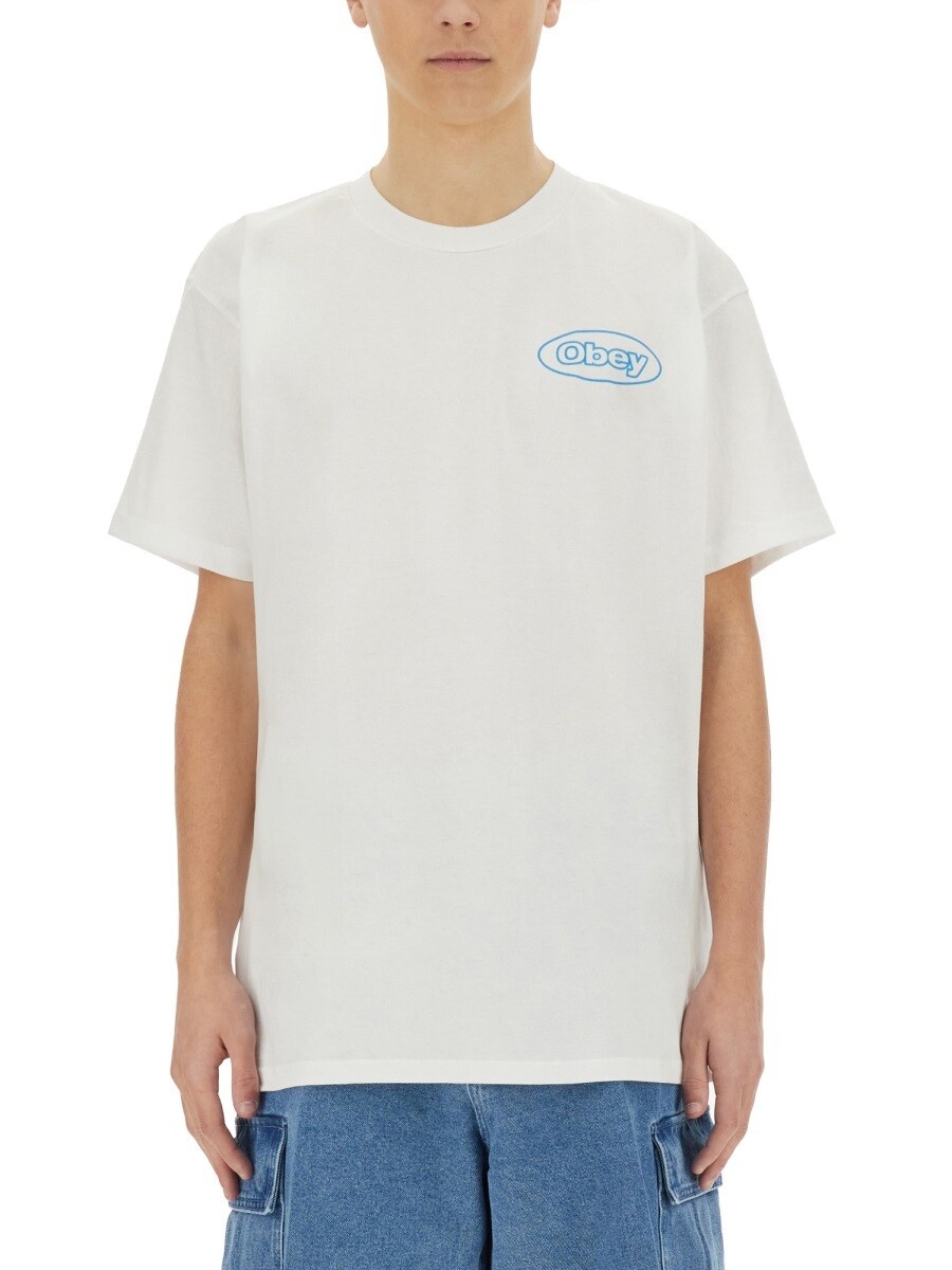 オベイ OBEY プルオーバー メンズ 白いこと T-shirts 353870 関税 貨物輸送無料 2025SS el