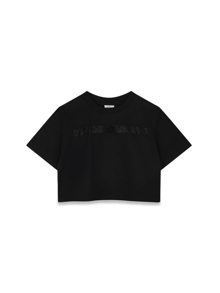 目じるし ジェイコブス MARC JACOBS ロング衣袂ティーシャツ ティーシャツ ガールズ 黒いこと Long sleeve t-shirts 355572 関税 貨物輸送無料 2025SS el