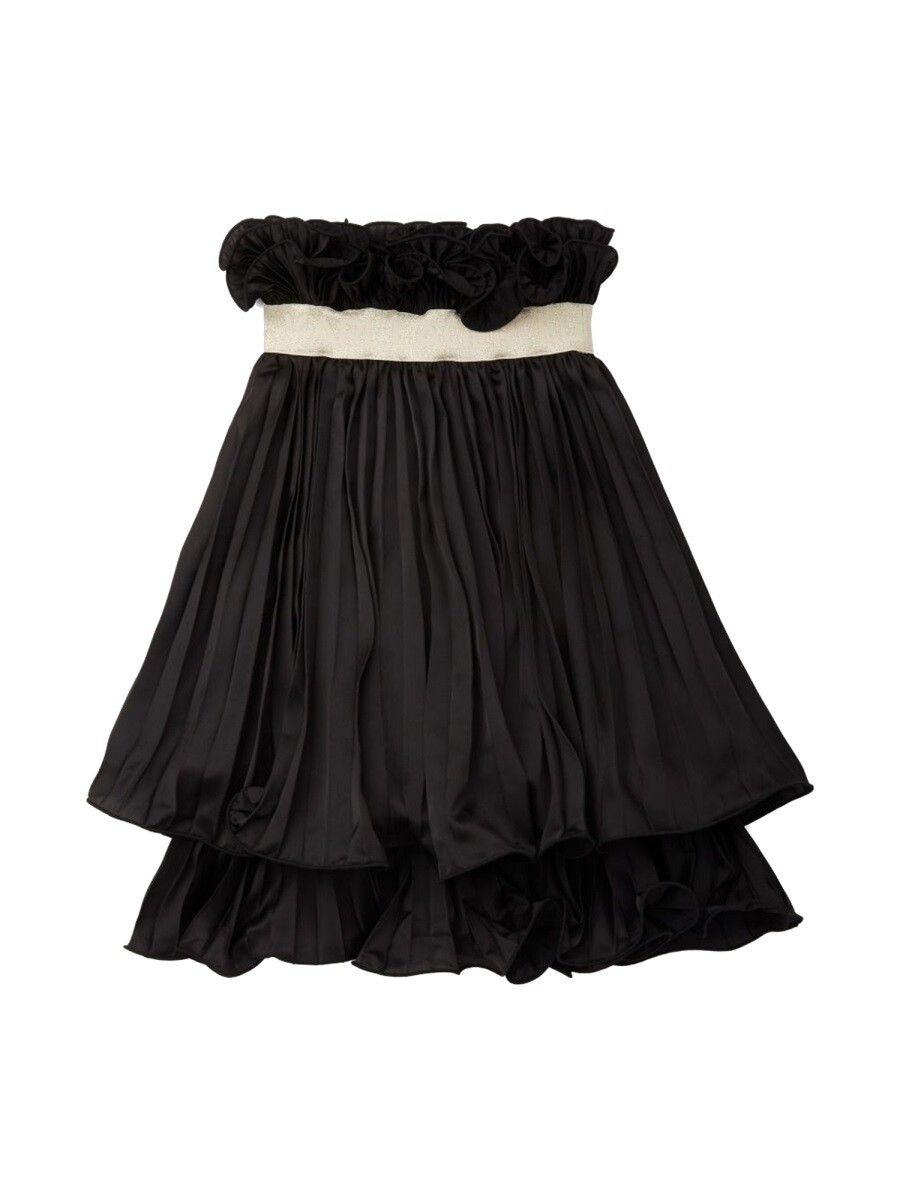 長い巻き毛 ラガーフェルド KARL LAGERFELD ミニ御徒面子 スコート ガールズ 黒いこと Mini-skirts 359159 関税 貨物輸送無料 2025SS el