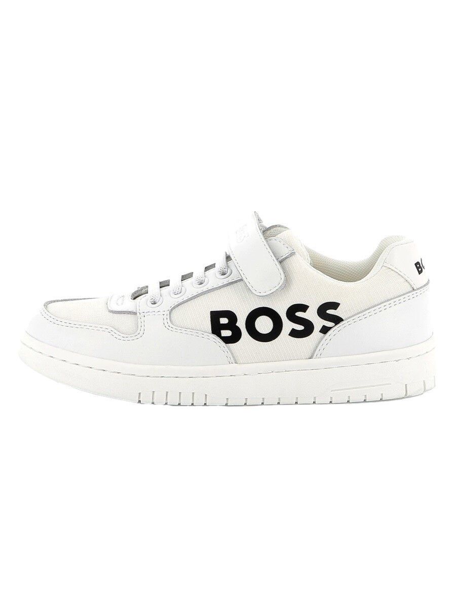 ヒューゴ ボス HUGO BOSS フラットスニーカー スニーカー ボーイズ ホワイト Flat sneakers 359144 関税 送料無料 2025SS el|BRANDSHOP「il Tesoro」