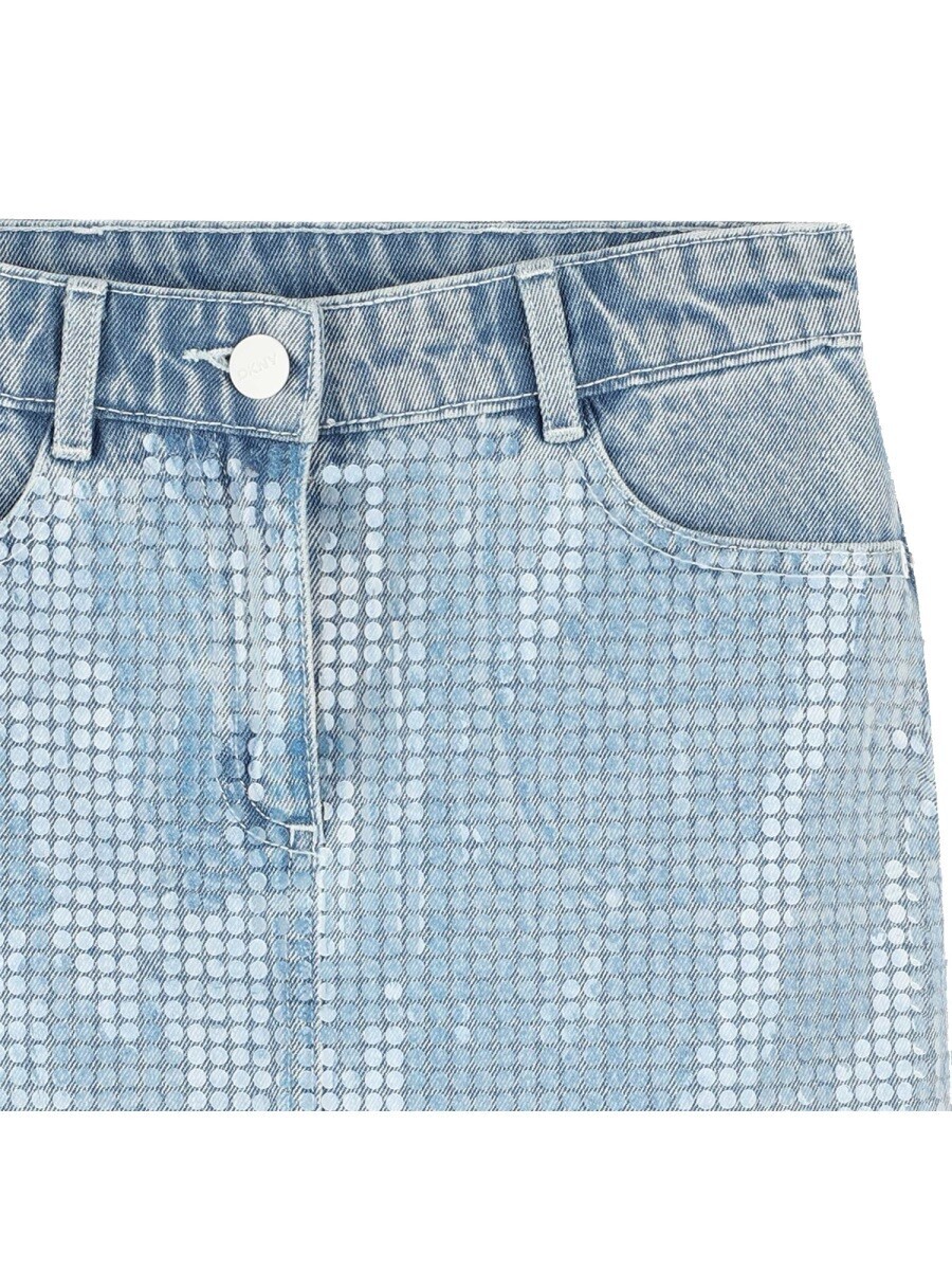 ディー ケイ エヌ ワイ DKNY ミニ御徒面子 スコート ガールズ 薄墨色 Mini-skirts 359312 関税 貨物輸送無料 2025SS el