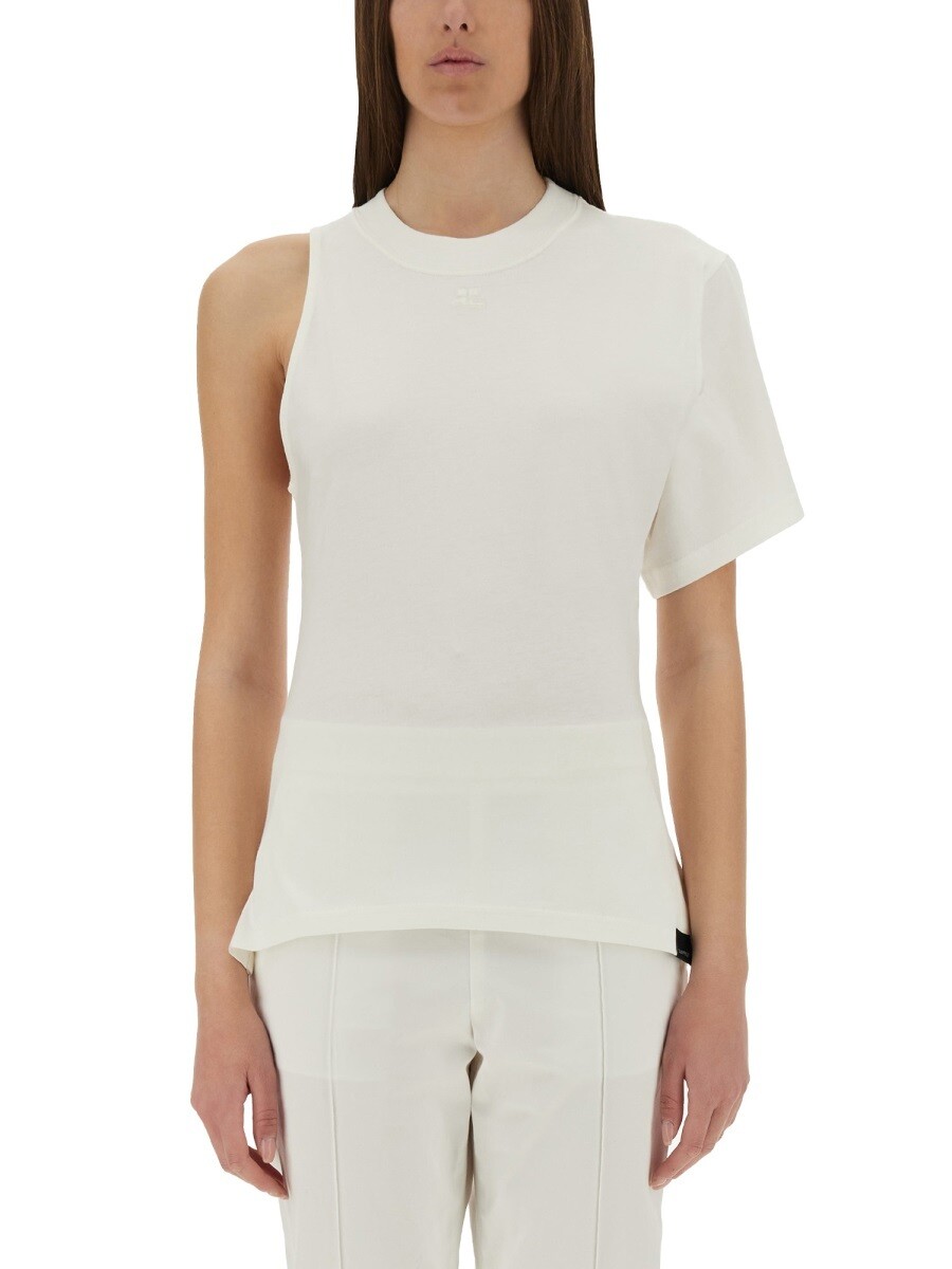 クレージュ COURREGES ポロシャツ Tシャツ レディース ホワイト T-shirts and polo shirts 360176 関税 送料無料 2025SS el|BRANDSHOP「il Tesoro」