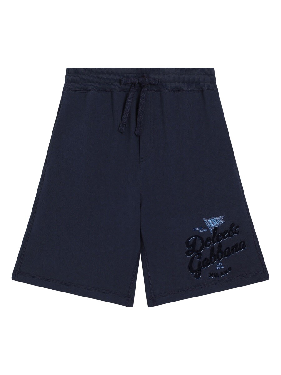 ドルチェ＆ガッバーナ DOLCE\u0026GABBANA 遊撃手ズボン下 ズボン下 さる股引き ボーイズ 青碧 Shorts 359357 関税 貨物輸送無料 2025SS el