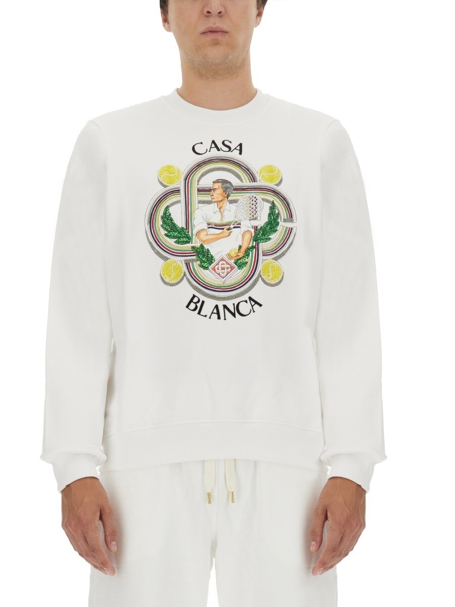 カサブランカ CASABLANCA トレーナー 調教師 メンズ 白いこと Sweatshirts 295712 関税 貨物輸送無料 2023AW el