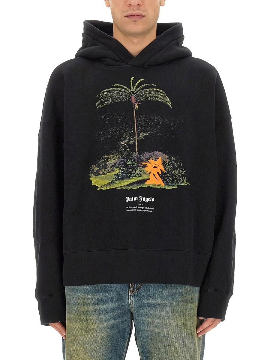 パーム エンジェルス PALM ANGELS トレイナー 調教師 メンズ 黒いこと Sweatshirts 297707 関税 貨物輸送無料 2023AW el