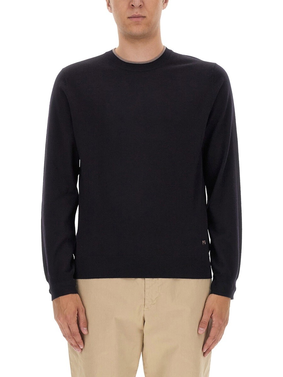 極点スミス PAUL SMITH プルオーバー 編み物御召しもの メンズ 青味 Knitwear 296673 関税 貨物輸送無料 2023AW el