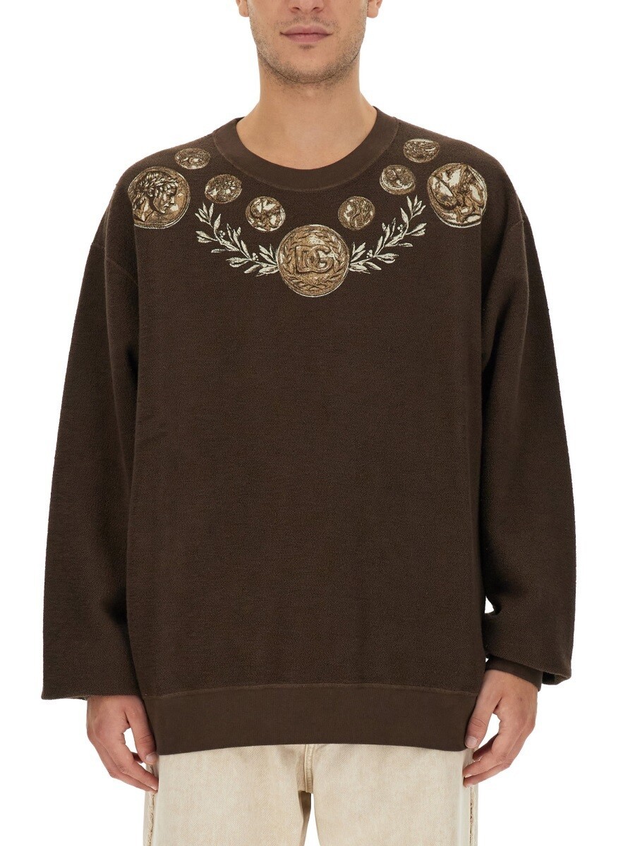 ドルチェ\u0026ガッバーナ DOLCE\u0026GABBANA トレーナー 調教師 メンズ 赤銅色 Sweatshirts 292921 関税 貨物輸送無料 2023AW el