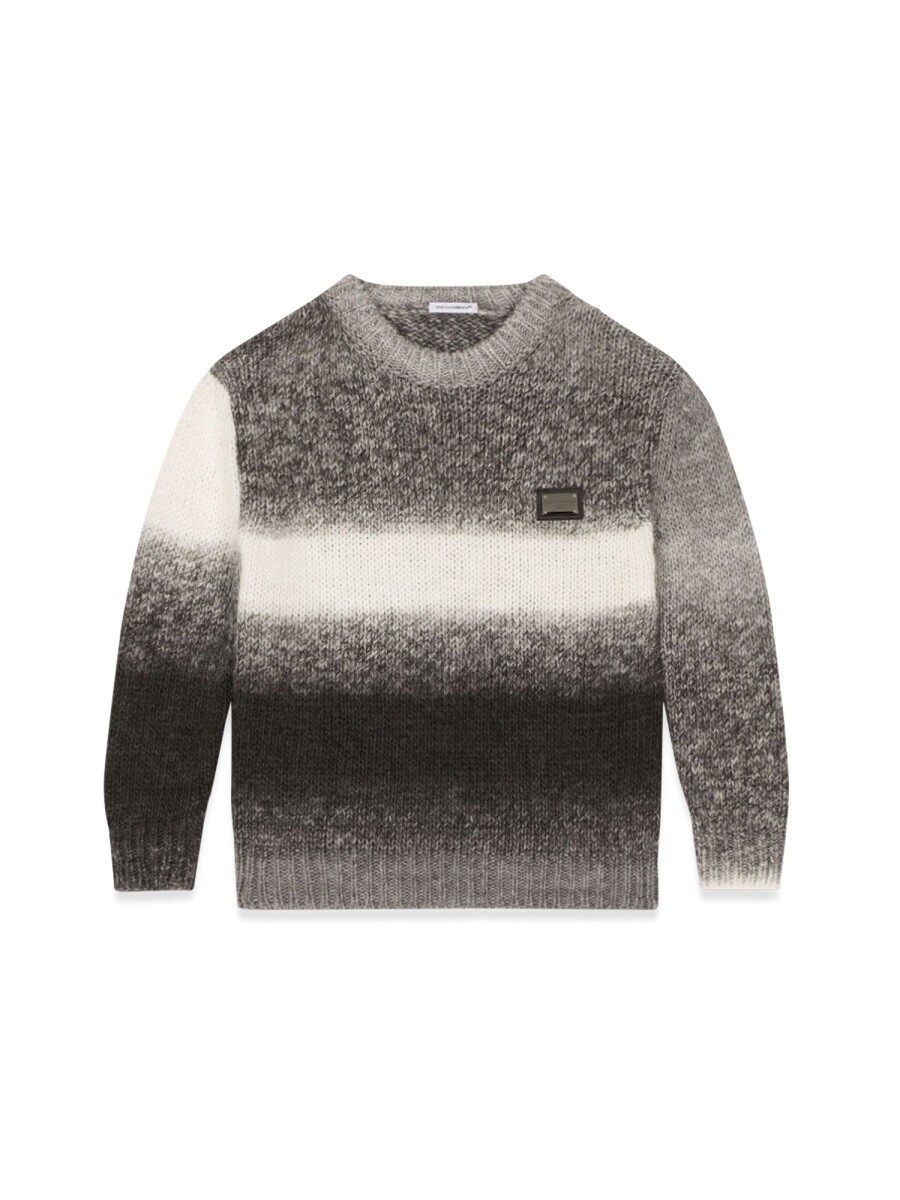 ドルチェ＆ガッバーナ DOLCE\u0026GABBANA クルーネックジャンパー 編み物御召しもの ボーイズ 薄墨色 Crew neck jumpers 292866 関税 貨物輸送無料 2023AW el