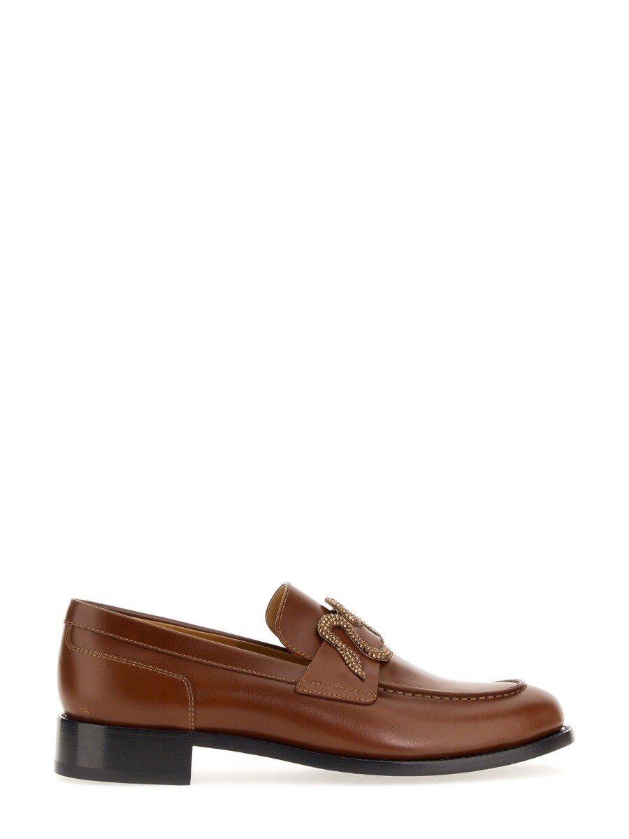 レネ カオヴィラ RENE CAOVILLA 置き目毛革 レディース ベージュ Loafers 291755 関税 貨物輸送無料 2023AW el