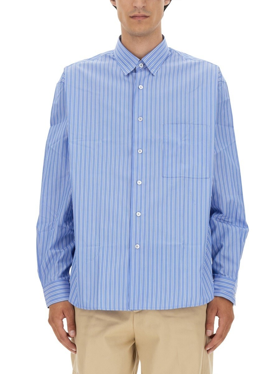 ランバン LANVIN シャツ メンズ ブルー Shirts 296160 関税 送料無料 2023AW el｜BRANDSHOP「il Tesoro」