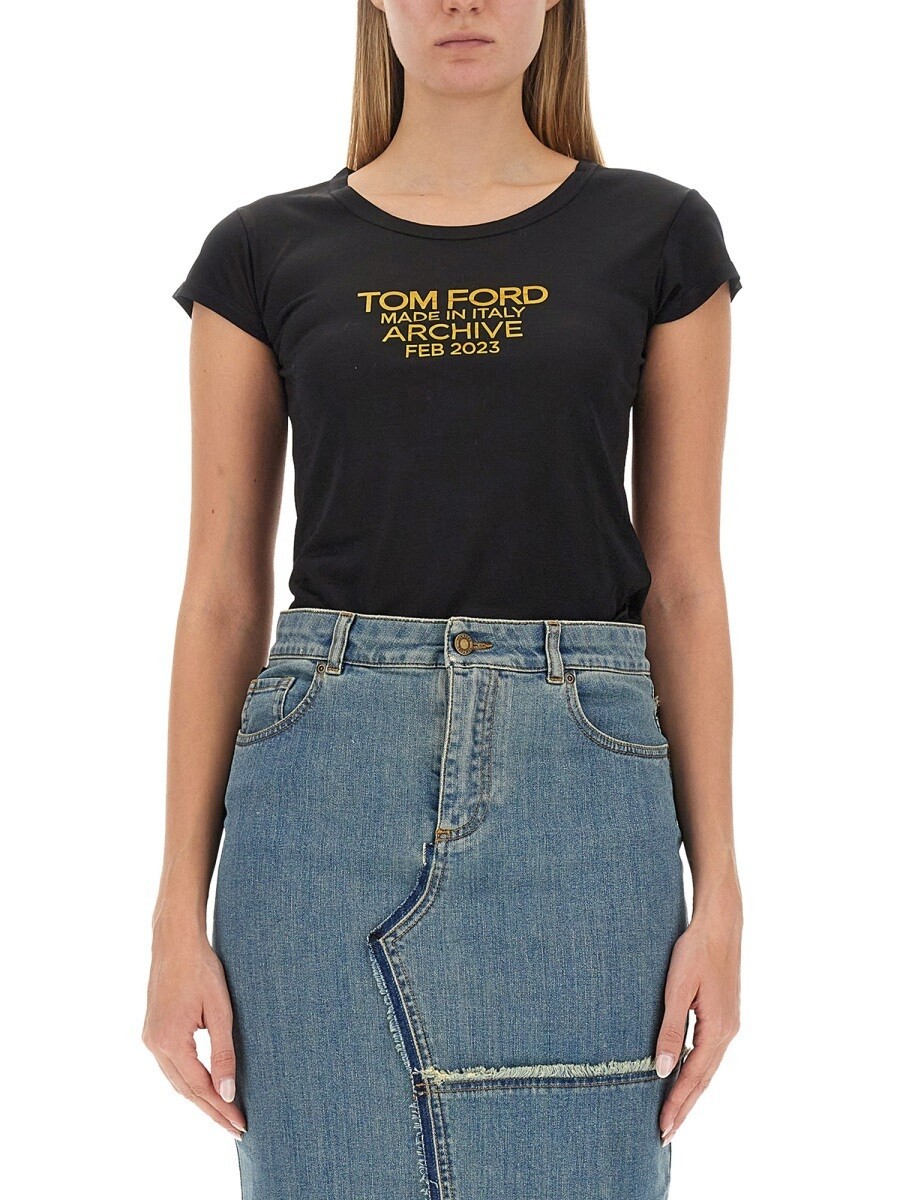 トム フォード TOM FORD ポロシャツ Tシャツ レディース ブラック T-shirts and polo shirts 297888 関税 送料無料 2023AW el|BRANDSHOP「il Tesoro」