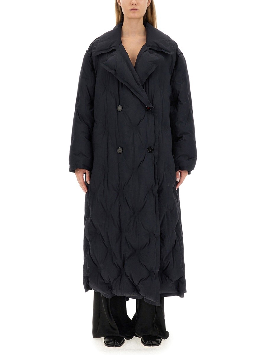 住みか マルジェラ MAISON MARGIELA トレンチコート 厚地の外套 レディース 黒いこと Coats and trench coats 299258 関税 貨物輸送無料 2023AW el