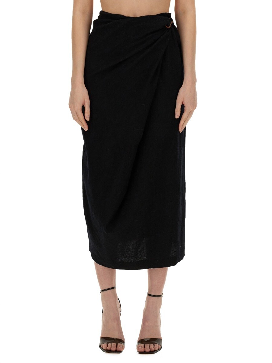 アリジ ALYSI スカート レディース ブラック Skirts 326828 関税 送料無料 2023AW el｜BRANDSHOP「il Tesoro」
