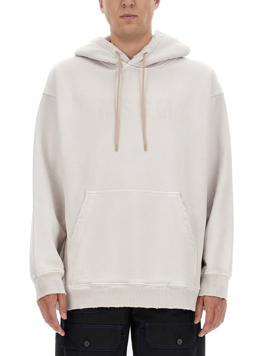 エムエスジーエム MSGM スウェットシャツ トレーナー メンズ ベージュ Sweatshirts 301731 関税 送料無料 2023AW el｜BRANDSHOP「il Tesoro」