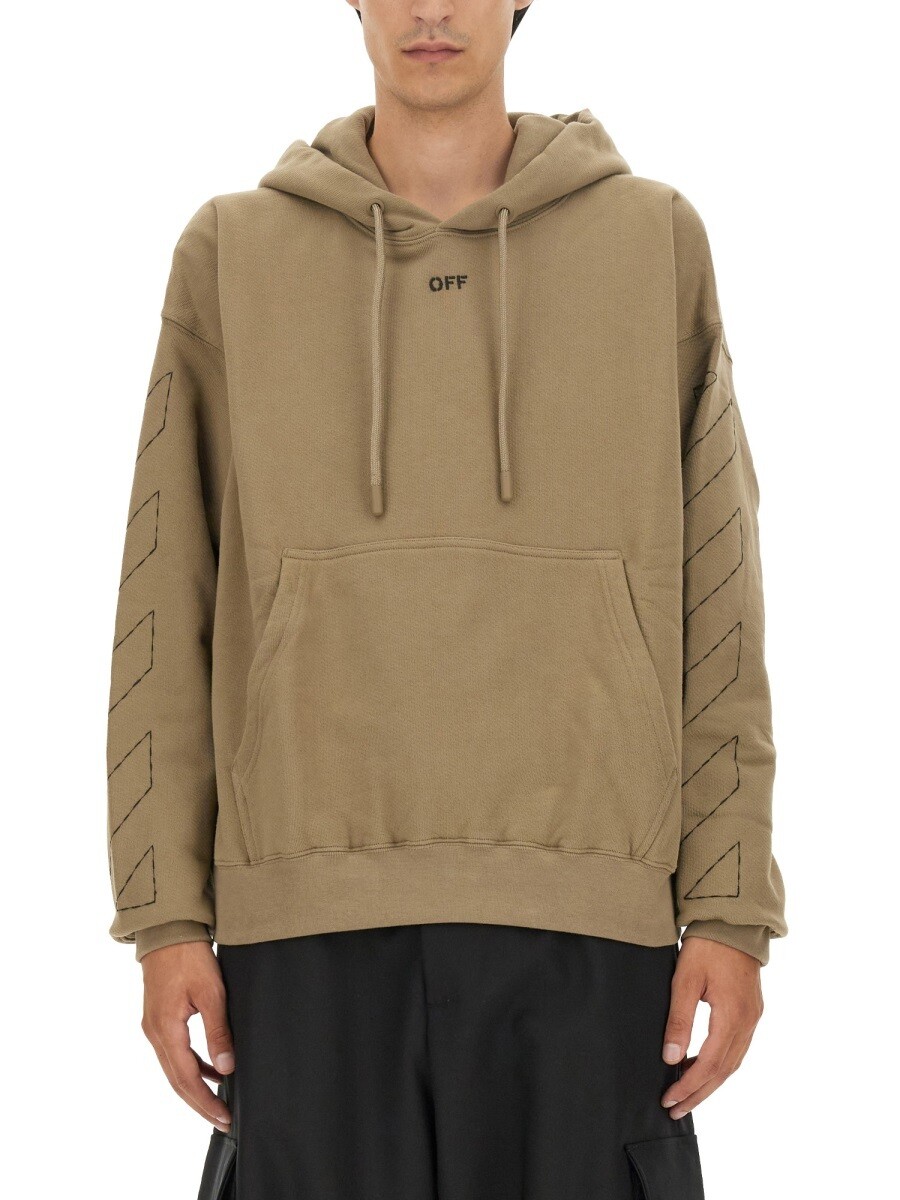 象牙色 OFF WHITE トレーナー 調教師 メンズ ベージュ Sweatshirts 301755 関税 貨物輸送無料 2023AW el