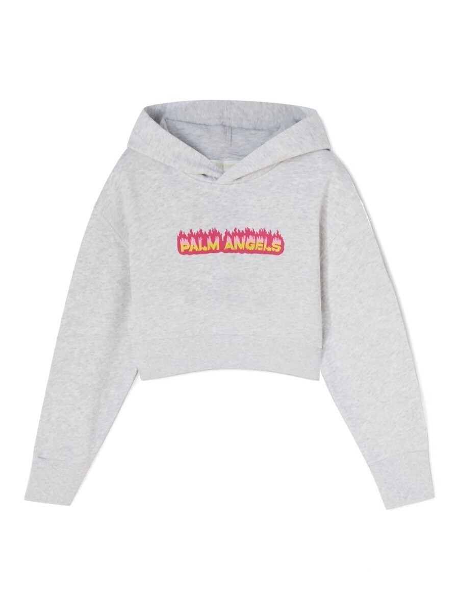 パーム・エンジェルス PALM ANGELS クルーネックスウェットシャツ 調教師 ガールズ 薄墨色 Crew neck sweatshirts 306870 関税 貨物輸送無料 2023AW el