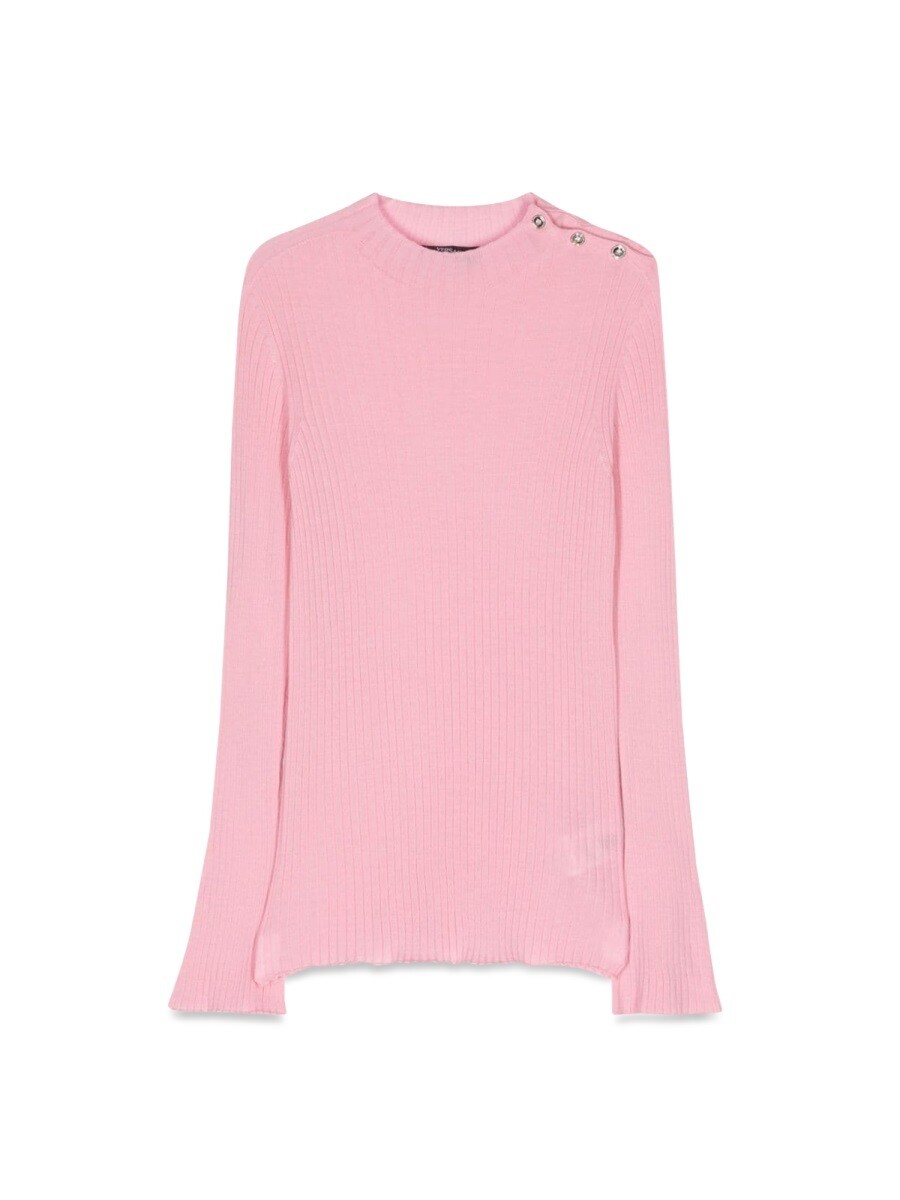 ヴェルサーチェ VERSACE クルーネックジャンパー 編み物お召しもの ガールズ サクラ色 Crew neck jumpers 306792 関税 貨物輸送無料 2023AW el