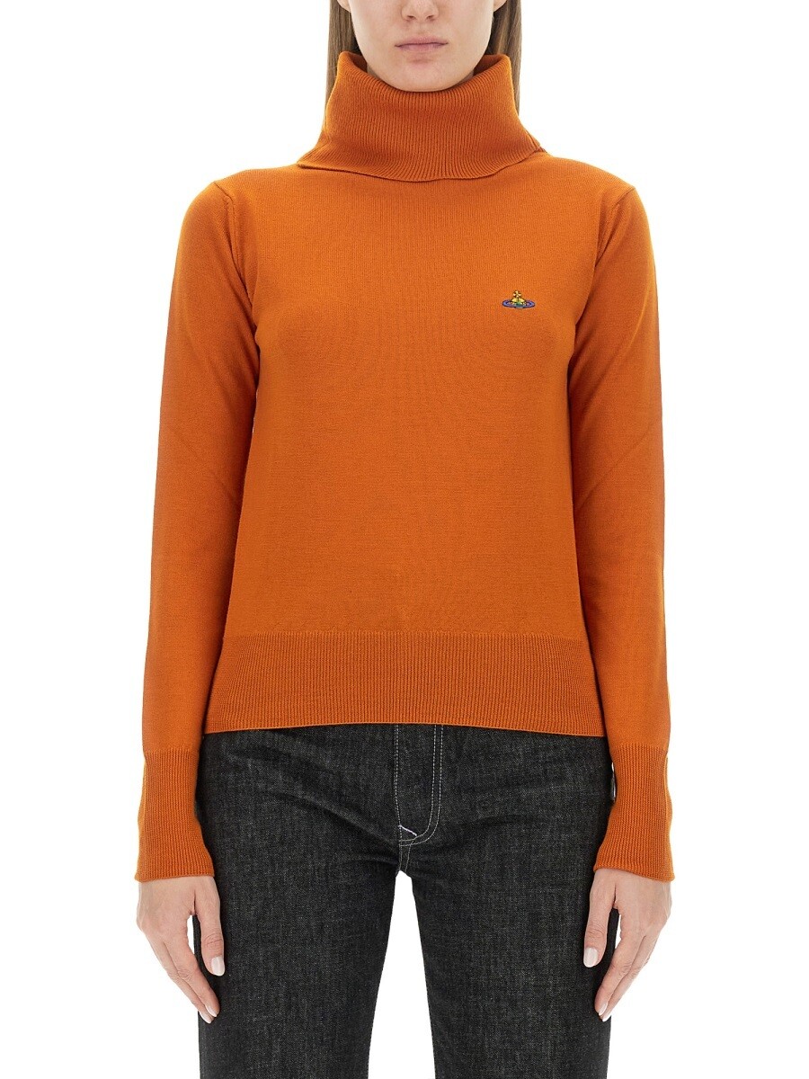 ヴィヴィアン・ウエストウッド VIVIENNE WESTWOOD セーター ニットウェア レディース オレンジ Knitwear 303354 関税 送料無料 2023AW el|BRANDSHOP「il Tesoro」
