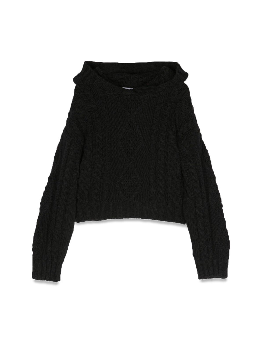 エムエスジーエム MSGM クルーネックジャンパー ニットウェア ガールズ ブラック Crew neck jumpers 307688 関税 送料無料 2023AW el|BRANDSHOP「il Tesoro」