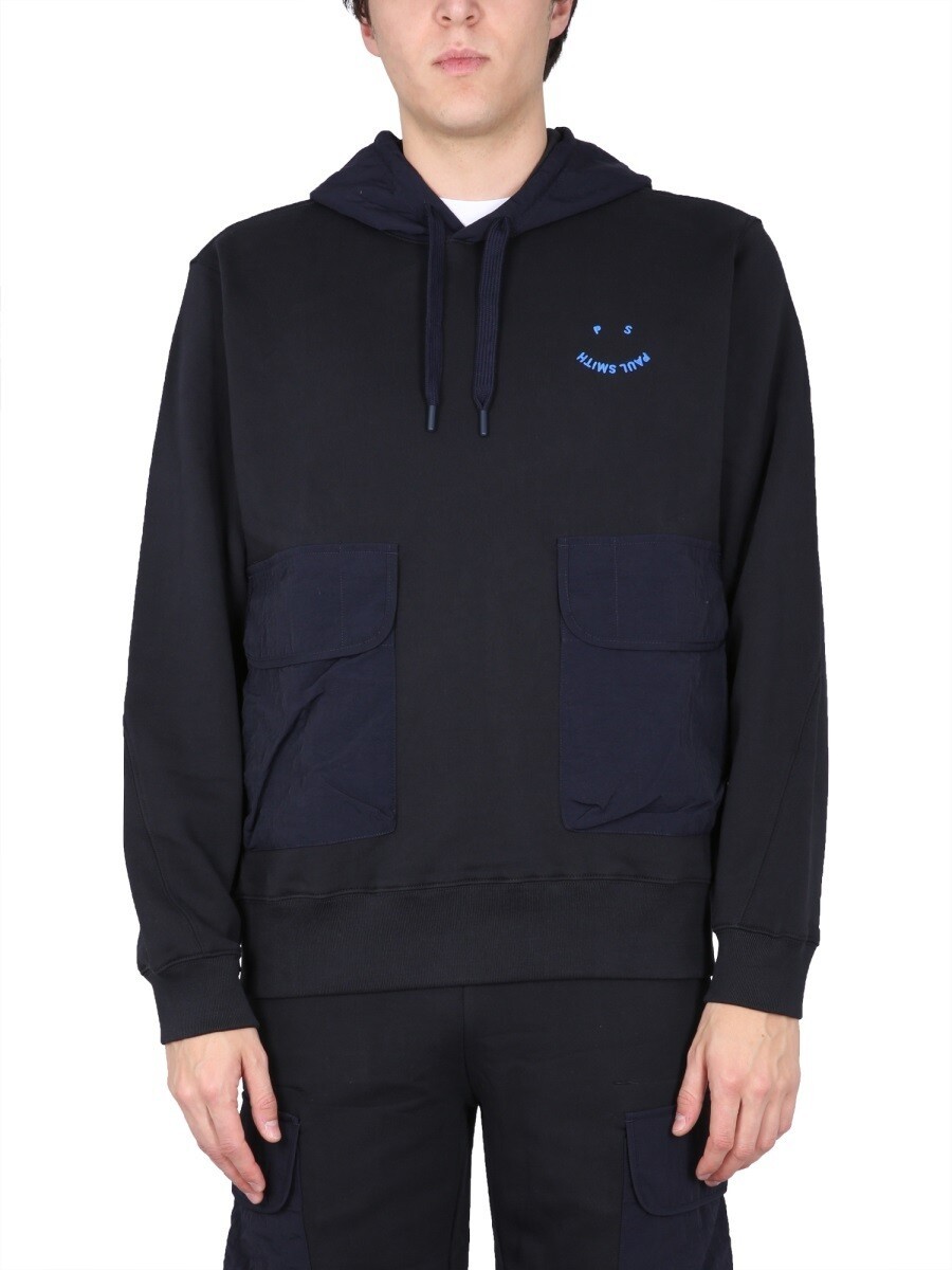 極点スミス PAUL SMITH トレーナー 調教師 メンズ 青色 Sweatshirts 275043 関税 貨物輸送無料 2023SS el