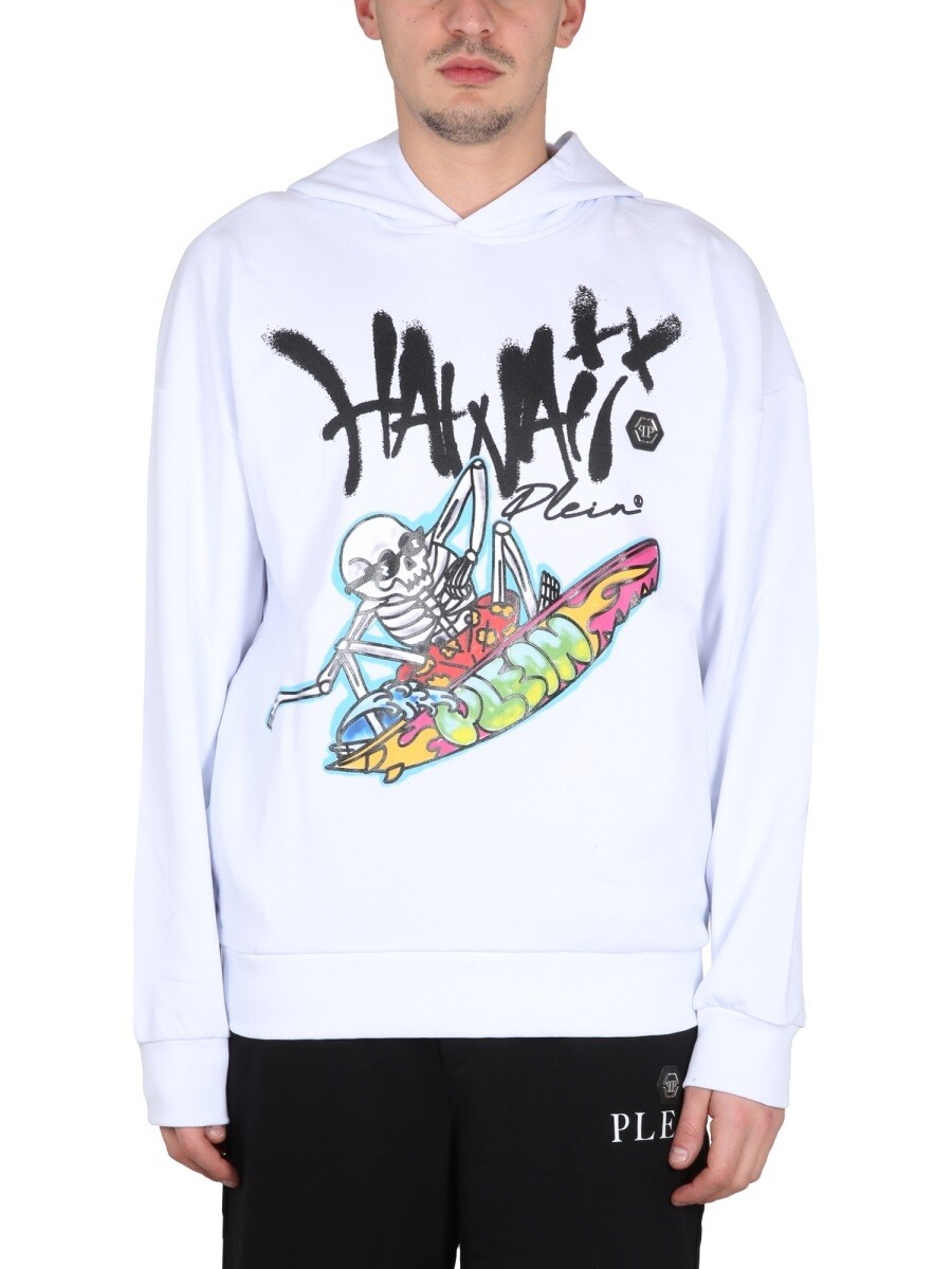 フィリップ 飾り気のない PHILIPP PLEIN トレイナー 調教師 メンズ 白いこと Sweatshirts 275524 関税 貨物輸送無料 2023SS el