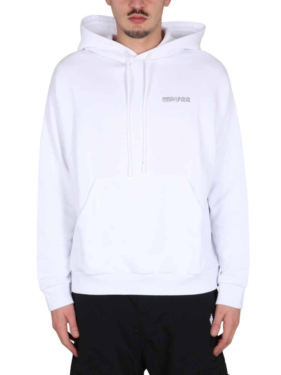 マルセロブロンカウンティオブミラン MARCELO BURLON COUNTY OF MILAN スウェットシャツ トレーナー メンズ ホワイト Sweatshirts 274910 関税 送料無料 2023SS el|BRANDSHOP「il Tesoro」