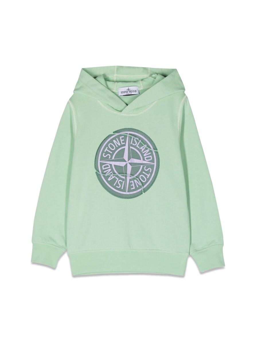 ストーンアイランド STONE ISLAND クルーネックスウェットシャツ 調教師 ボーイズ 緑であること Crew neck sweatshirts 270811 関税 貨物輸送無料 2023SS el