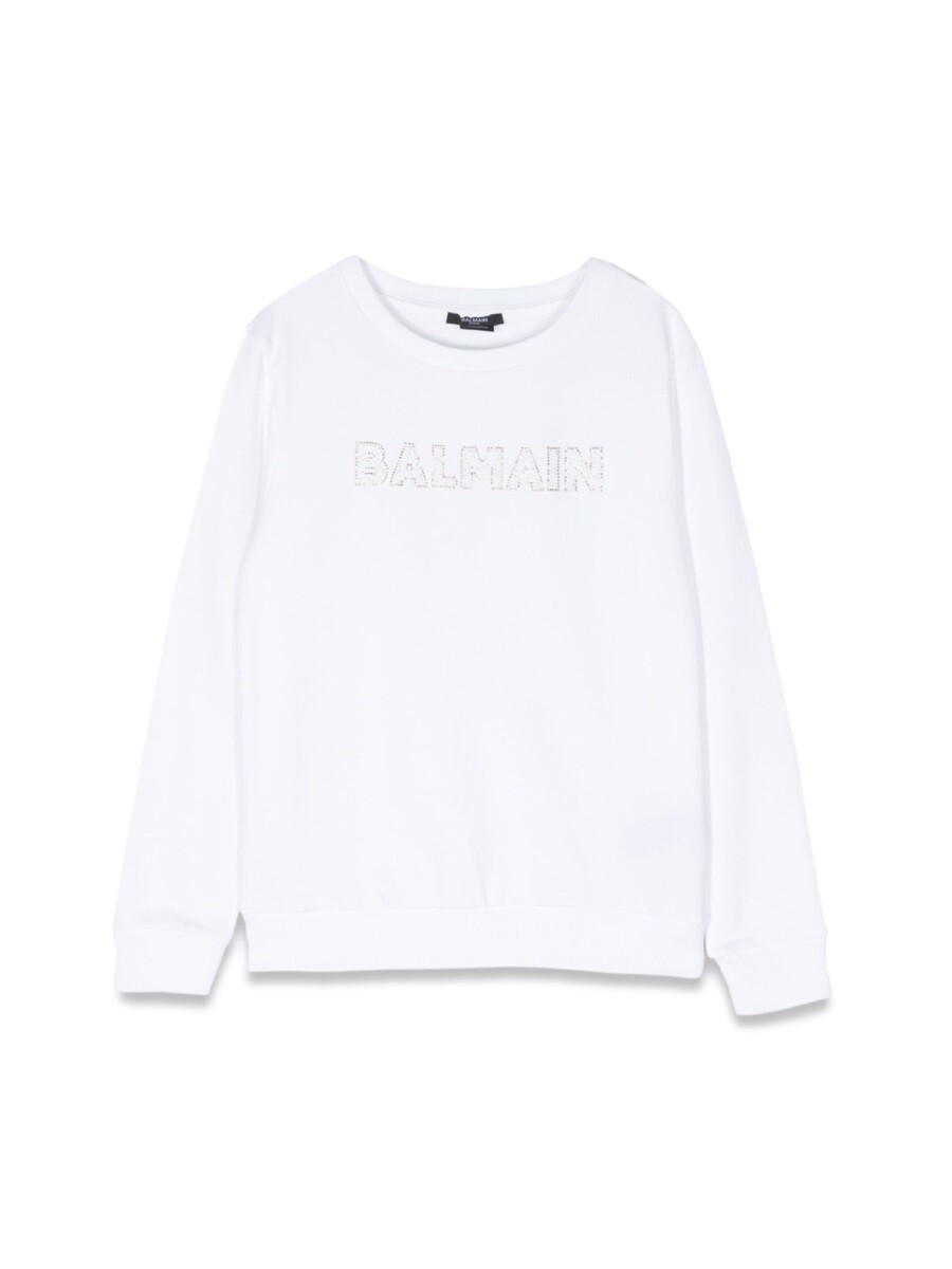 バルマン BALMAIN クルーネックスウェットシャツ 調教師 ガールズ 白いこと Crew neck sweatshirts 269894 関税 貨物輸送無料 2023SS el