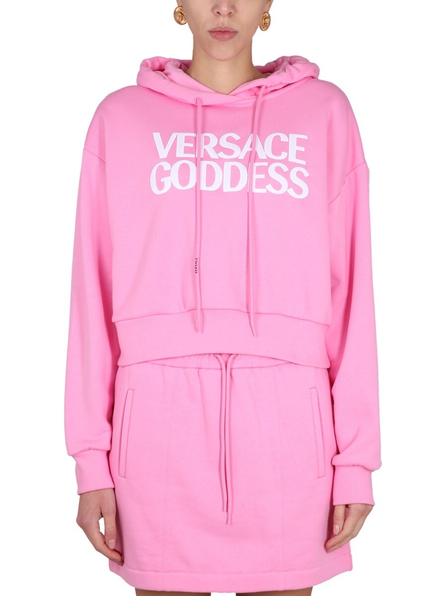 ヴェルサーチ VERSACE 調教師 レディース サクラ色 Sweatshirts 274137 関税 貨物輸送無料 2023SS el