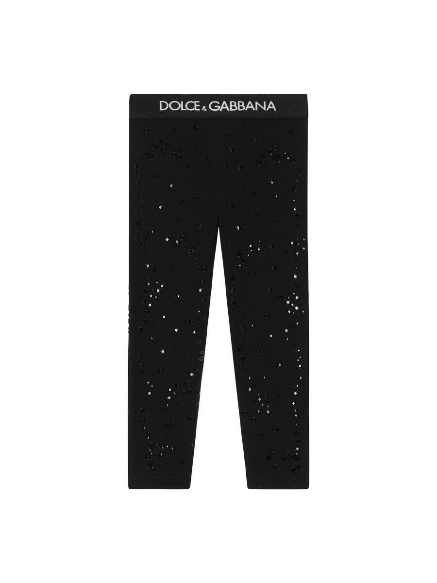 ドルチェ＆ガッバーナ DOLCE\u0026GABBANA ズボン ズボン下 ガールズ 黒いこと Trousers 281692 関税 貨物輸送無料 2023SS el