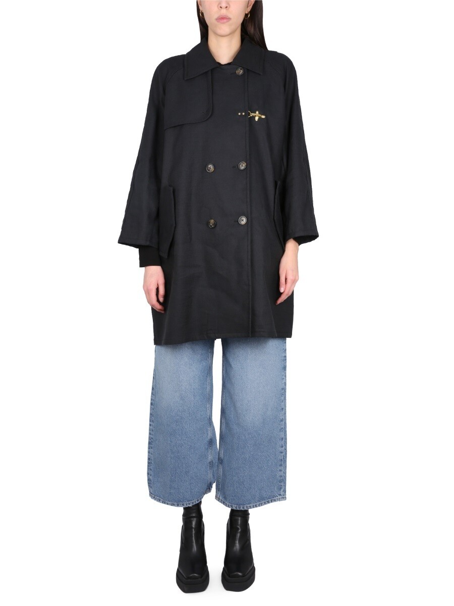 フェイ FAY トレンチコート コート レディース ブラック Coats and trench coats 278408 関税 送料無料 2023SS el｜BRANDSHOP「il Tesoro」