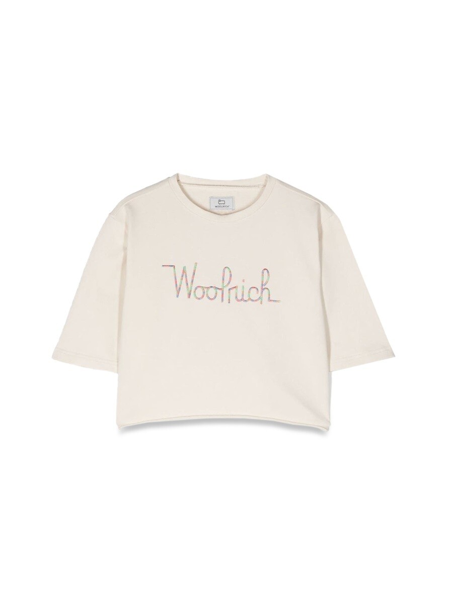 羊毛金持ち WOOLRICH クルーネックスウェットシャツ 調教師 ガールズ Crew neck sweatshirts 282986 関税 貨物輸送無料 2023SS el
