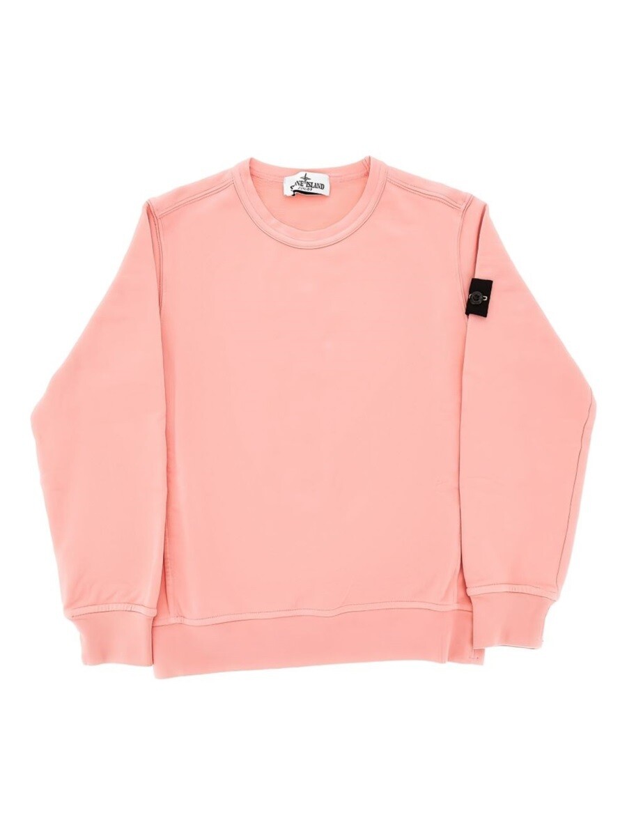 ストーンアイランド STONE ISLAND クルーネックスウェットシャツ 調教師 ボーイズ サクラ色 Crew neck sweatshirts 394859 関税 貨物輸送無料 2026SS el