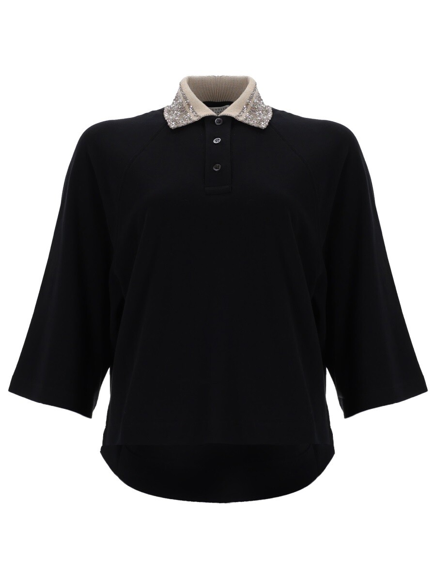 ブルネロクチネリ BRUNELLO CUCINELLI スポーツシャツ レディース 黒いこと Polo 393611 関税 貨物輸送無料 2026SS el
