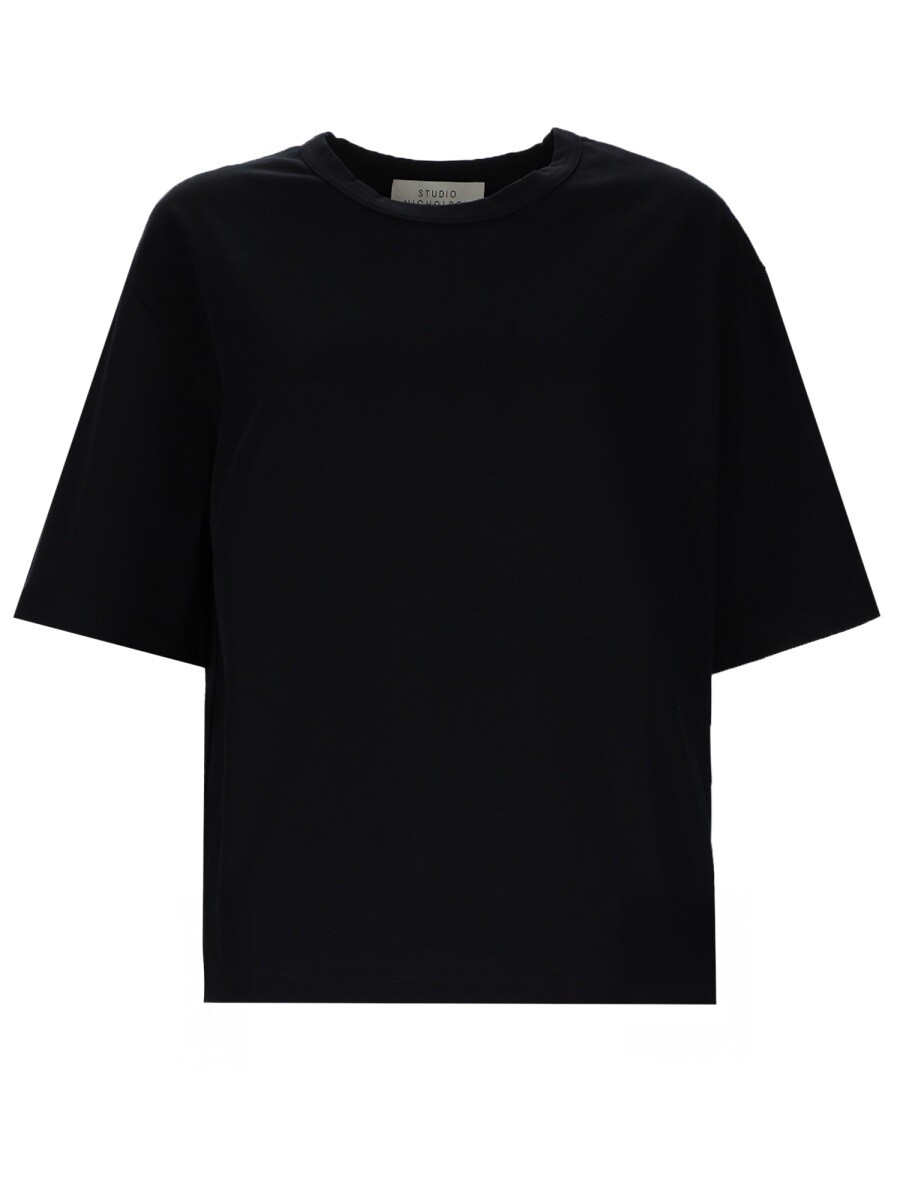 制作室 ニコルソン STUDIO NICHOLSON スポーツシャツ プルオーバー レディース 黒いこと T-shirts and polo shirts 392984 関税 貨物輸送無料 2026SS el