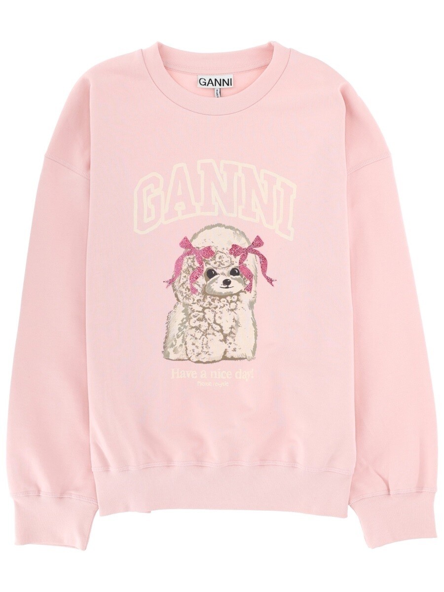 ガニー GANNI 調教師 レディース さくら色 Sweatshirts 401292 関税 貨物輸送無料 2026SS el