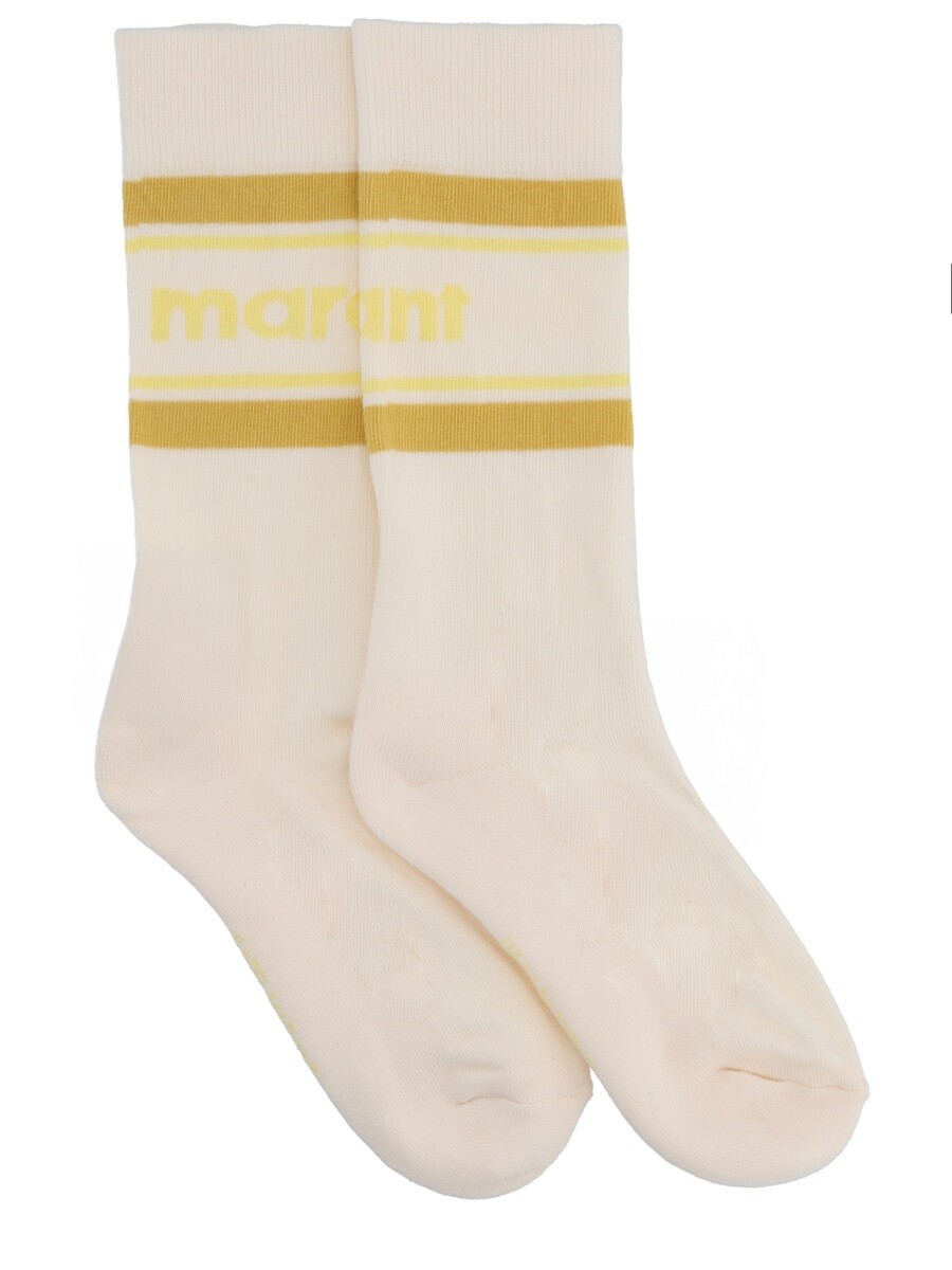 イザ呼びりん マラン ISABEL MARANT ソックス 靴下 レディース 黄色 Socks 401705 関税 貨物輸送無料 2026SS el