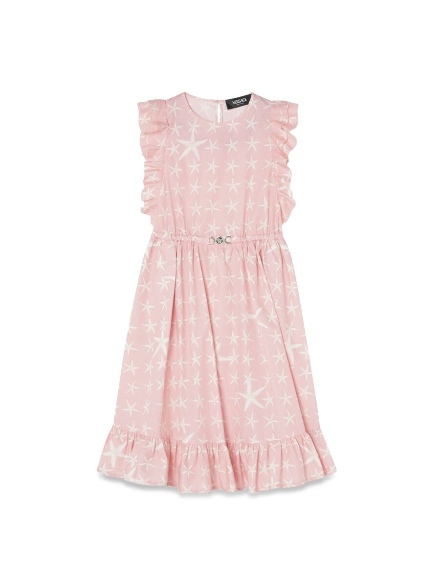 ヴェルサーチェ VERSACE ロング御召しもの 御召しもの ガールズ サクラ色 Long dresses 331429 関税 貨物輸送無料 2024AW el